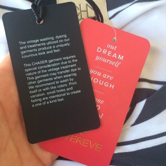 Chaser Evereve Stripe Bishop Pullover - Picture 6 of 8